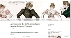 Desktop Screenshot of janeaustensummer.org