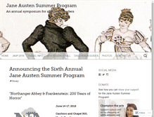 Tablet Screenshot of janeaustensummer.org